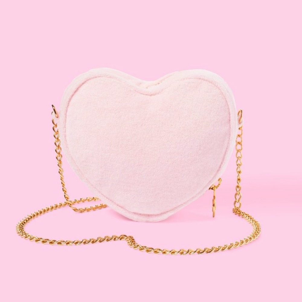 Terry Cloth Heart Crossbody Bag - Stoney Clover Lane x Target Light Pink